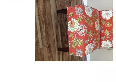 floral side chairs - 2
